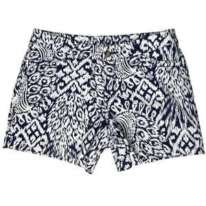 Lilly Pulitzer Ladies Navy White Shorts Size 4